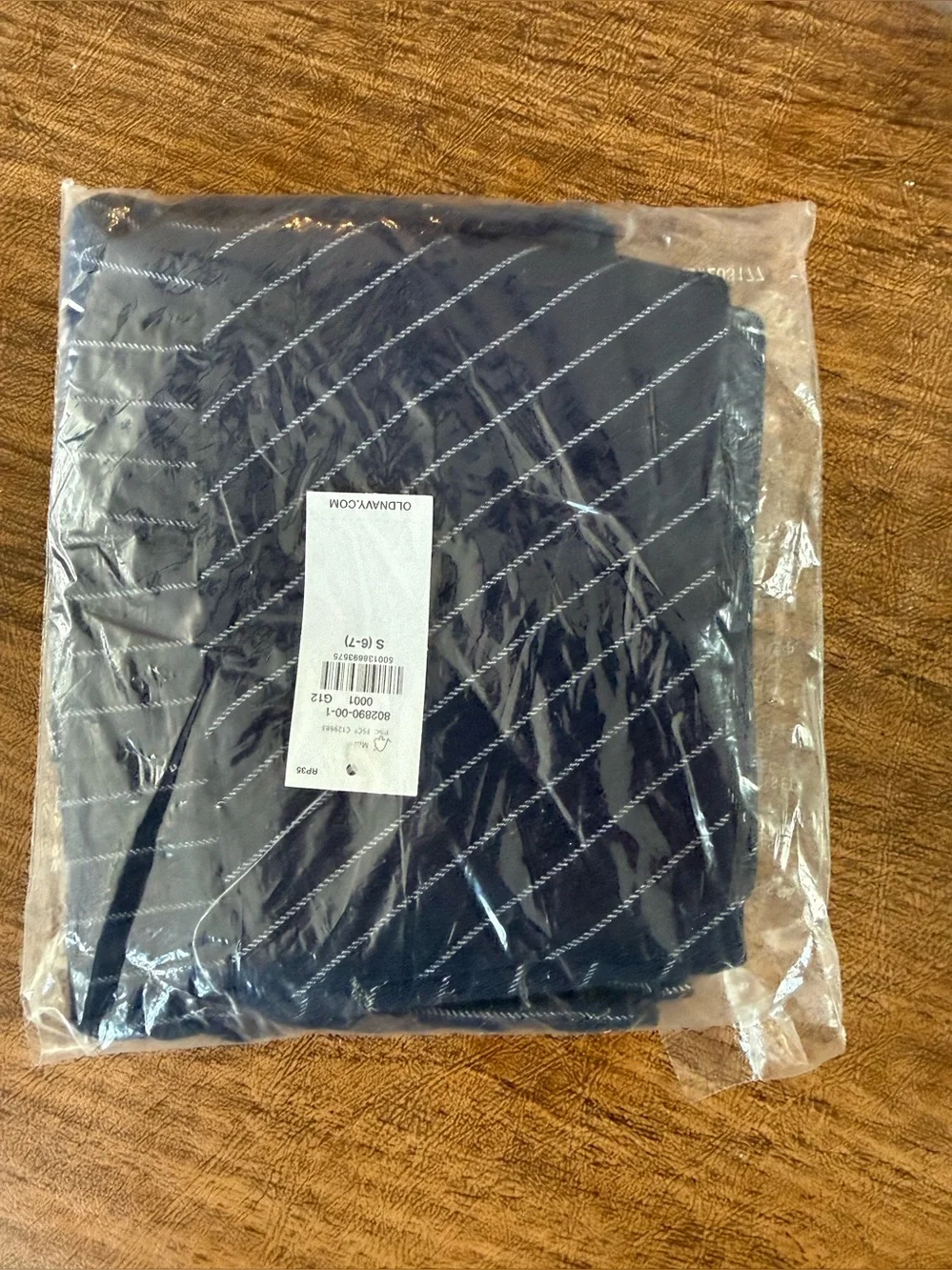 Old Navy Navy Stripe Pleated Twill Skirt